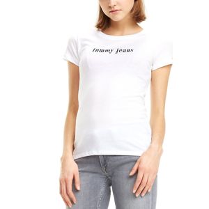 Tommy Jeans dámské bílé tričko - XL (100)